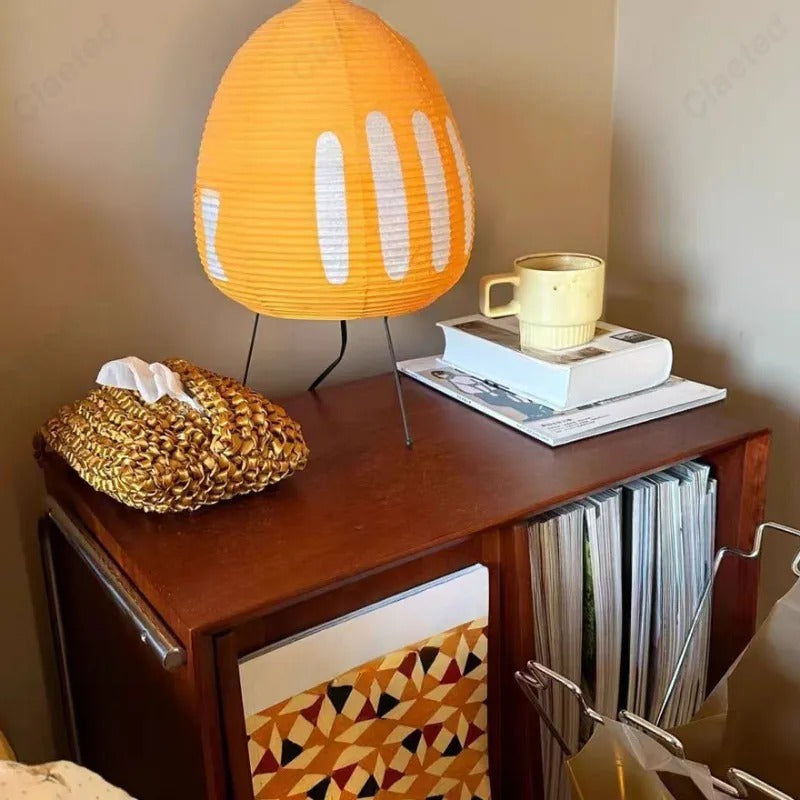 Rice Paper Table Lamp With Ambient Light For Calm Spaces NALANI