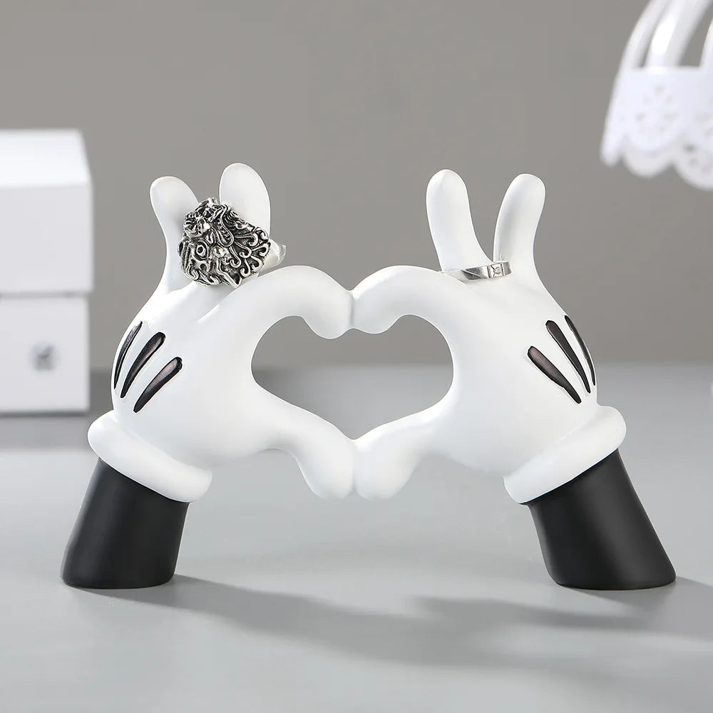 Cartoon Hand Gesture Decorative Art Piece for Unique Home Decor NaLani