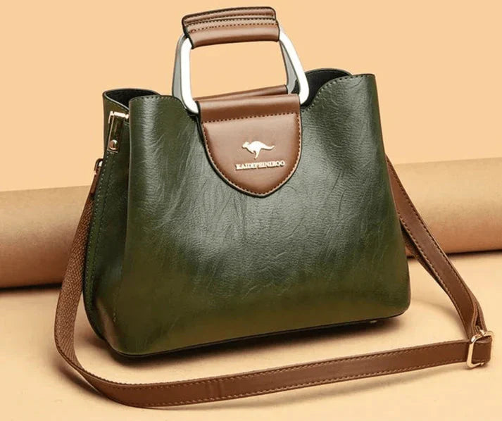 Vegan Leather Bag Crossbody Purse For Everyday Use Green NALANI