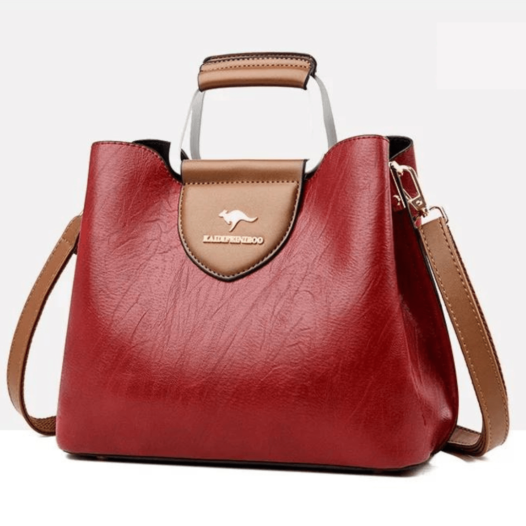 Vegan Leather Bag Crossbody Purse For Everyday Use Red NALANI