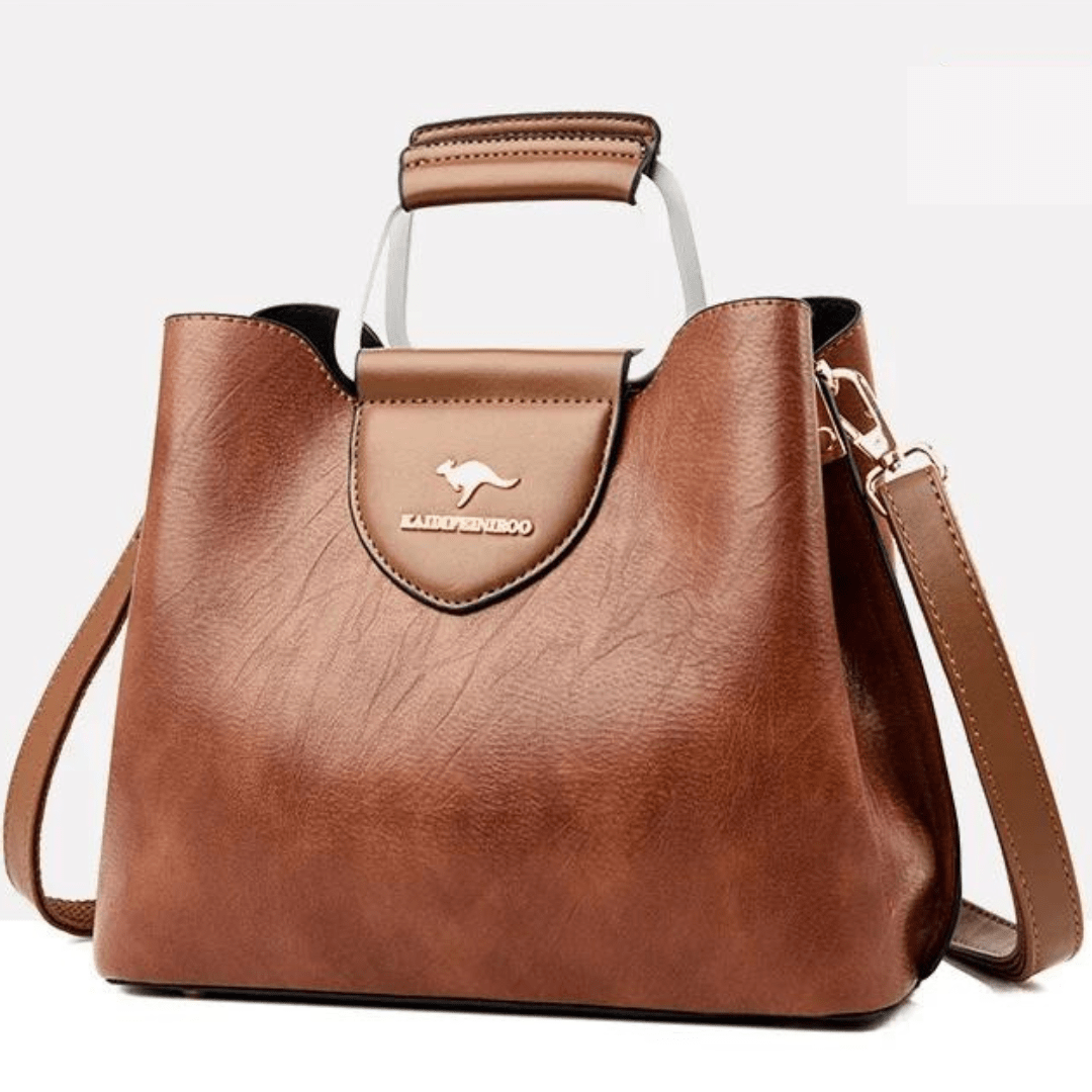 Vegan Leather Bag Crossbody Purse For Everyday Use Brown NALANI