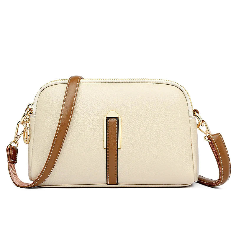 Mini Vegan Leather Bag For Women Elegant Compact Purse Apricot NALANI