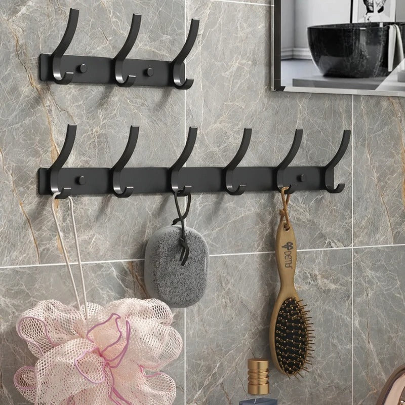 Durable Aluminum Wall Mounted Coat Rack With Six Hooks NALANI