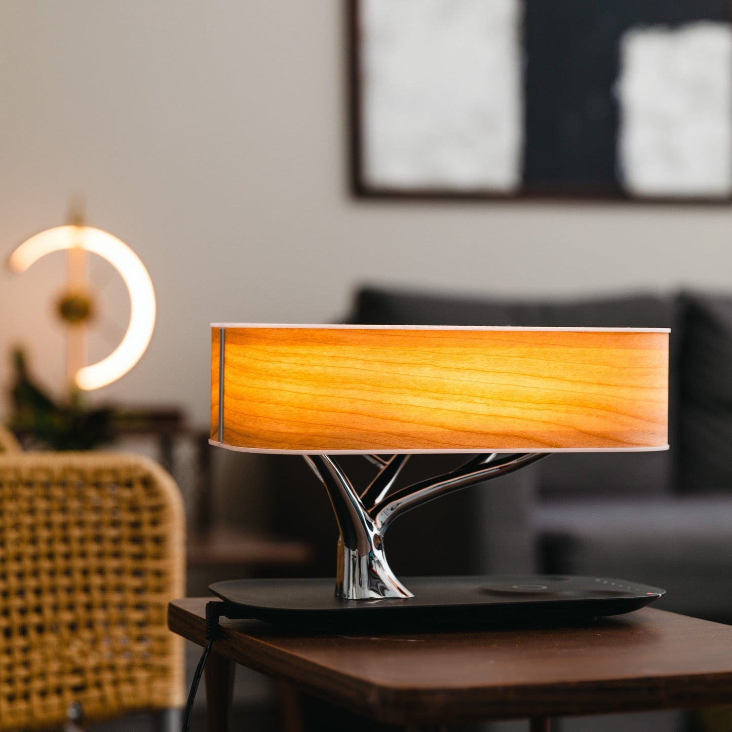 Fiorani Casa | Light Lamp with Wireless Charging and Bluetooth Speakers NaLani