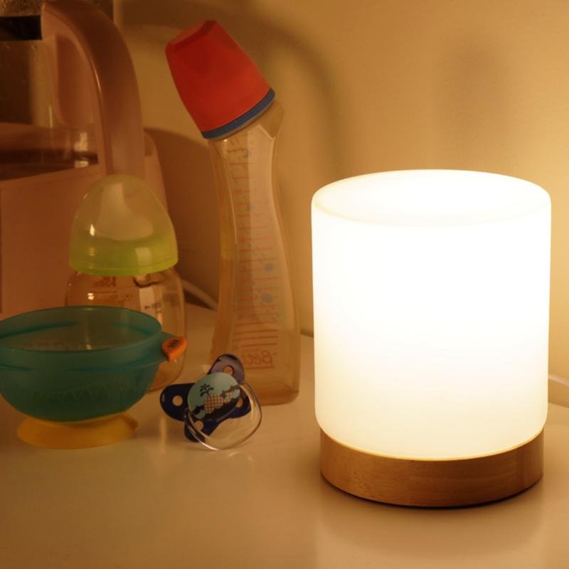 Fiorani Casa | Mini Glass Table Lamp with Touch-Open Function for 360° Lighting NaLani