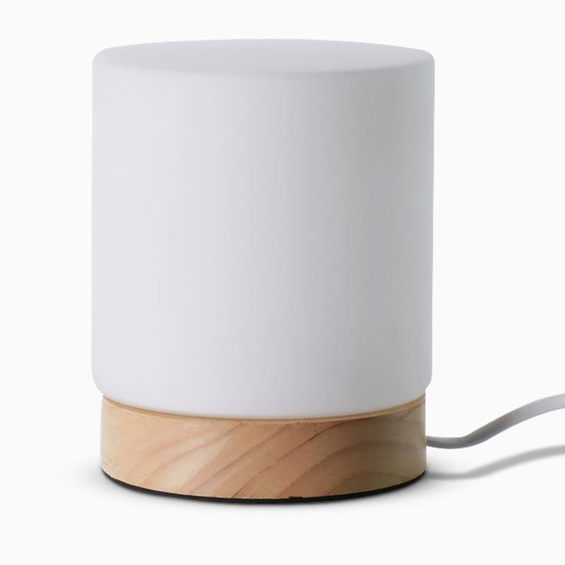 Fiorani Casa | Mini Glass Table Lamp with Touch-Open Function for 360° Lighting NaLani