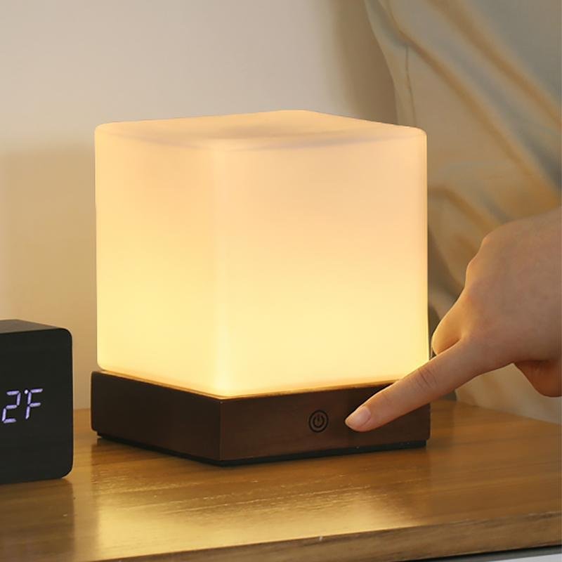 Fiorani Casa | Wireless LED Table Lamp for Nordic Mini Office Lighting Dark brown NaLani
