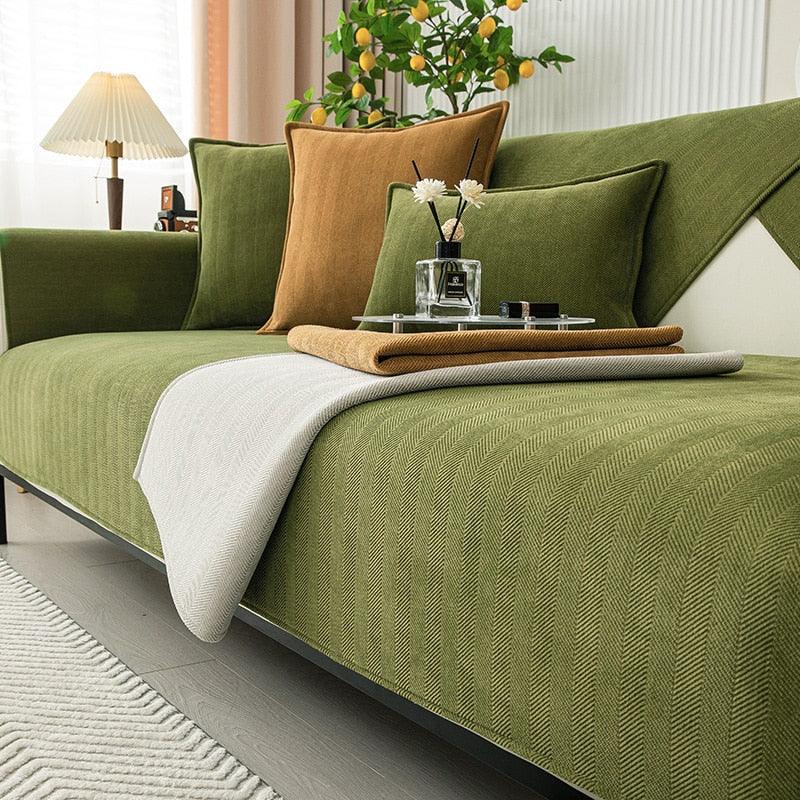 Non Slip Fleece Sofa Cover For Pets And Family Comfort NALANI