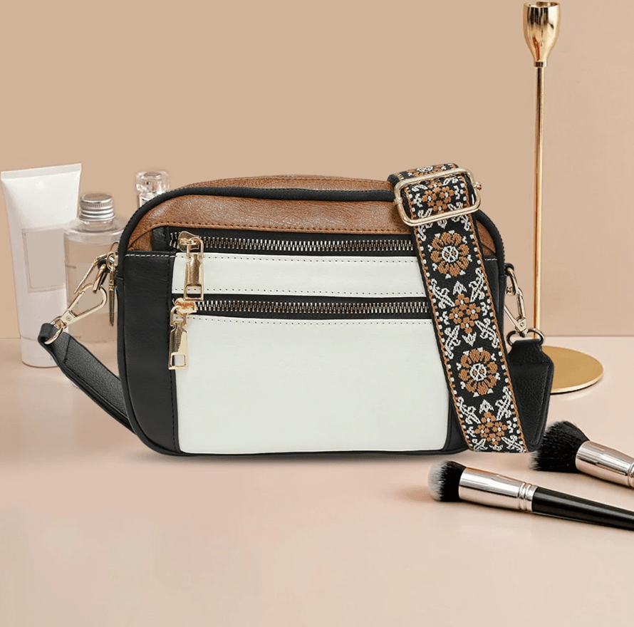 Colorful Straps Crossbody Vegan Leather Bags NALANI