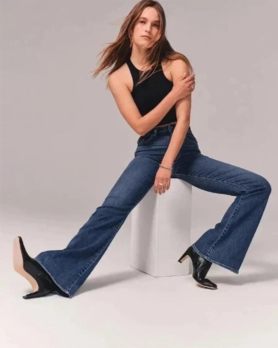 Facolli | Women's flared high-waisted jeans