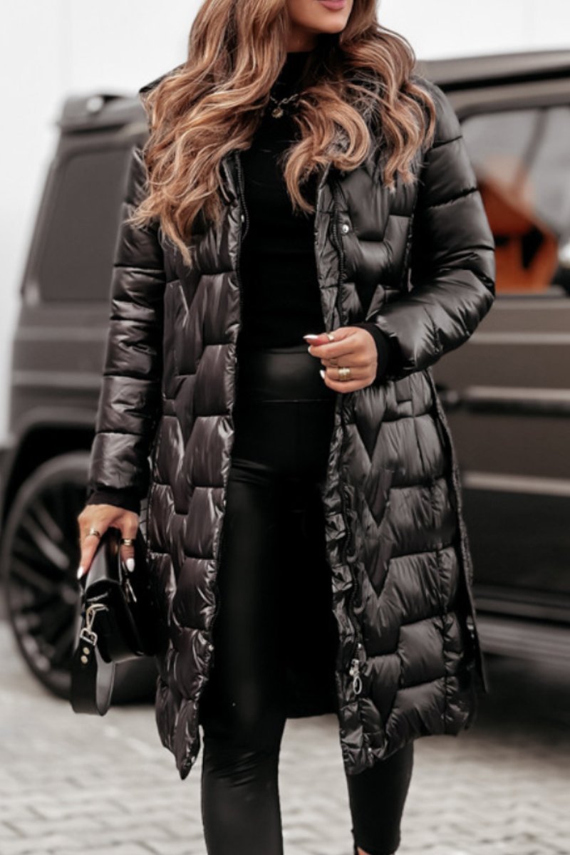 Padded Mid Length Winter Coat With Hood For Women Today NALANI