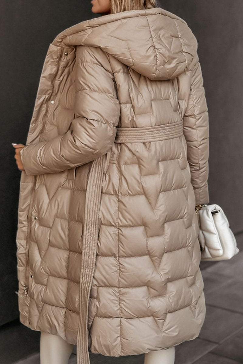 Padded Mid Length Winter Coat With Hood For Women Today NALANI