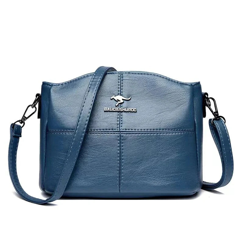 Vegan Leather Handbag For Women Large Everyday Tote Sky Blue NALANI