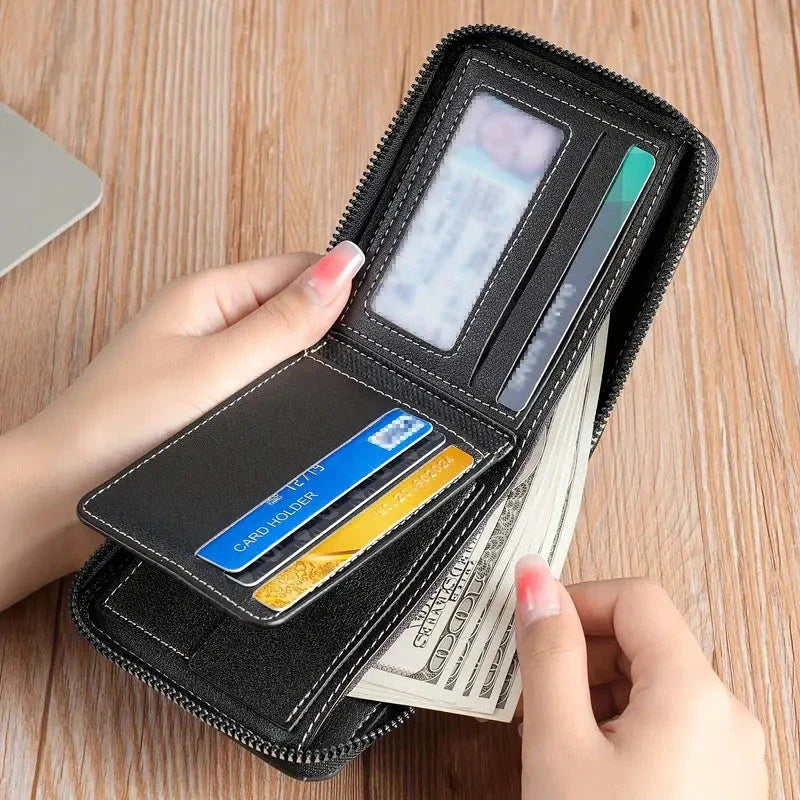 Luxury Leather Wallet With Card And Cash Compartments NALANI