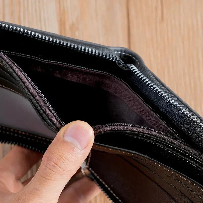 Luxury Leather Wallet With Card And Cash Compartments NALANI