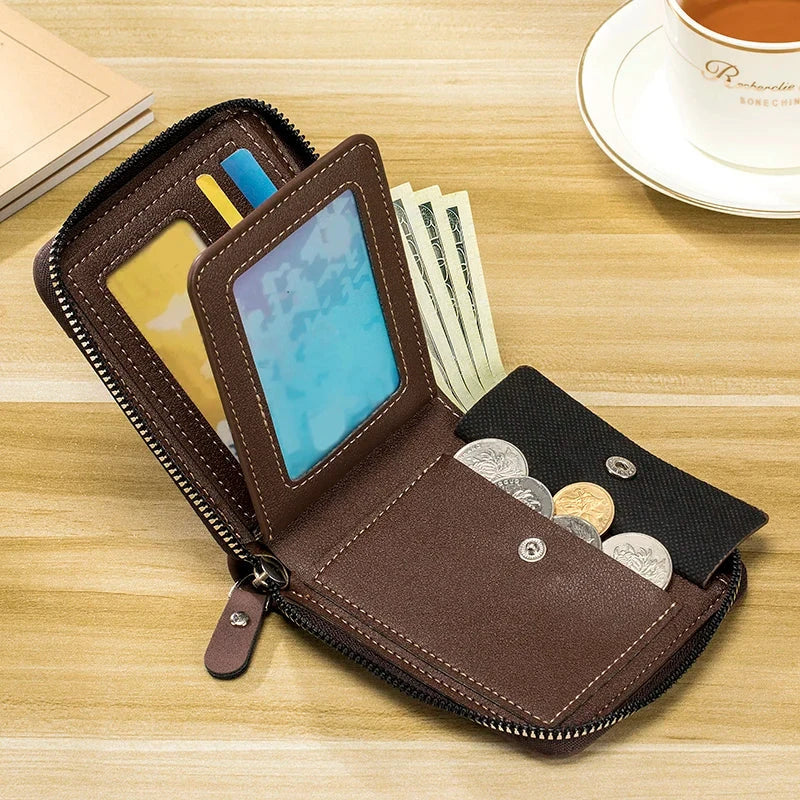 Luxury Leather Wallet With Card And Cash Compartments NALANI