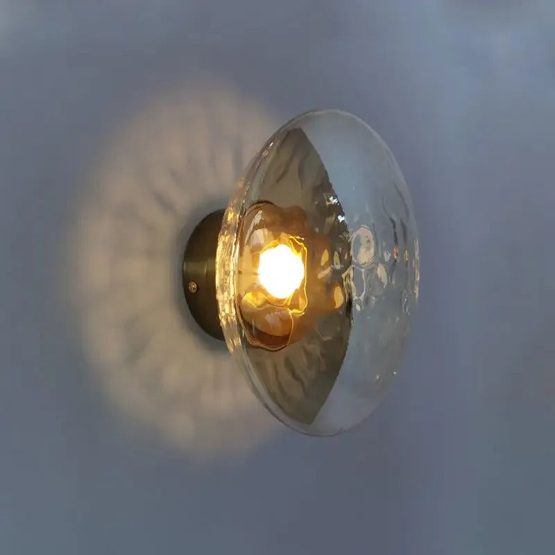 Nordic Glass Wall Lamp With Metal Body For Ambient Lighting NALANI