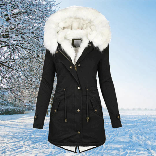 Women's long sleeve warm winter coat