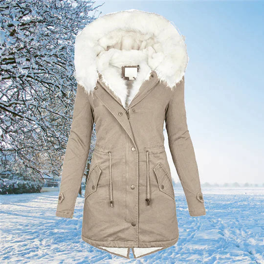 Women's long sleeve warm winter coat