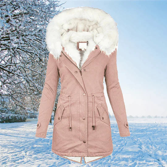 Women's long sleeve warm winter coat