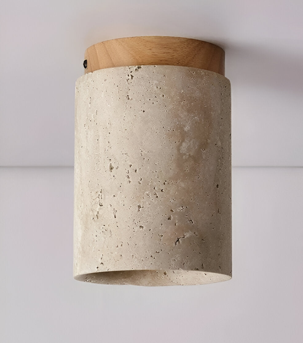 Marble & Wood Flush Mount Spotlight for Elegant Lighting NaLani