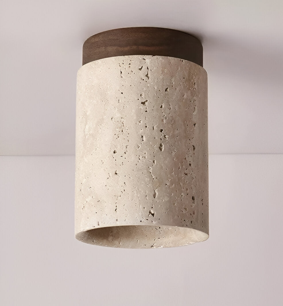 Marble & Wood Flush Mount Spotlight for Elegant Lighting NaLani