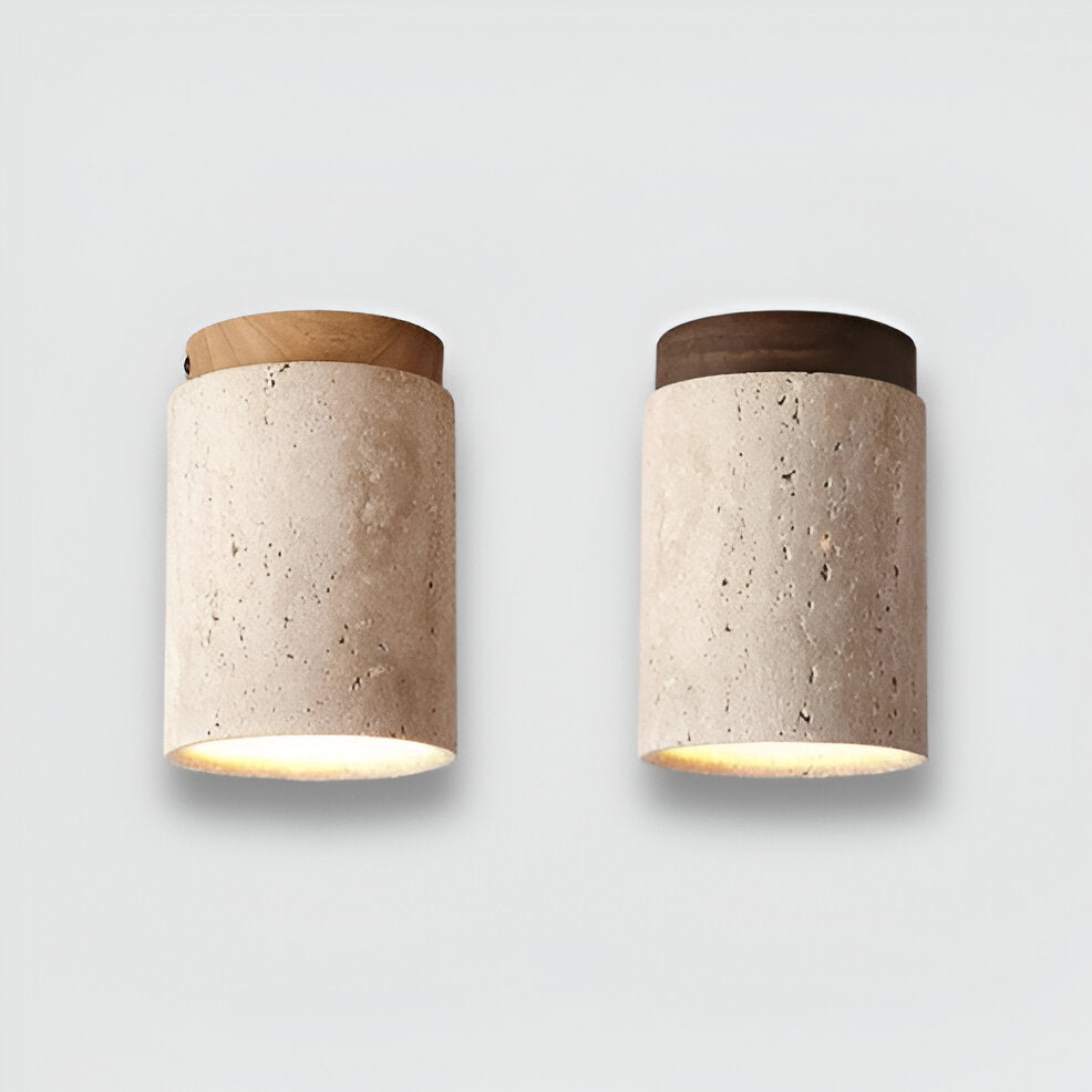 Marble & Wood Flush Mount Spotlight for Elegant Lighting NaLani