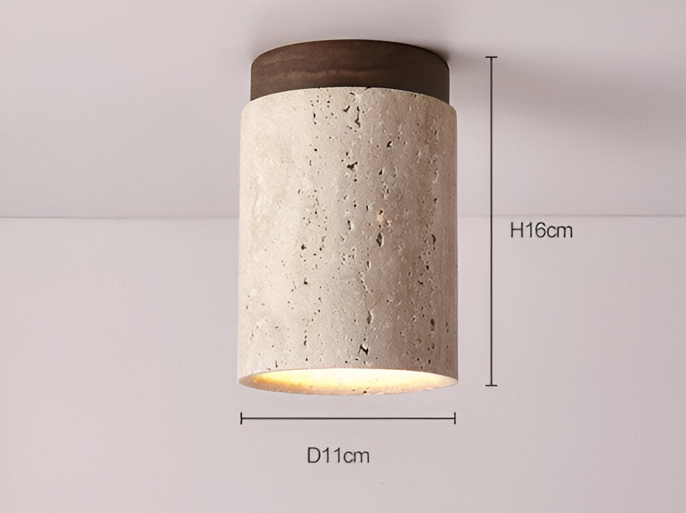 Marble & Wood Flush Mount Spotlight for Elegant Lighting NaLani