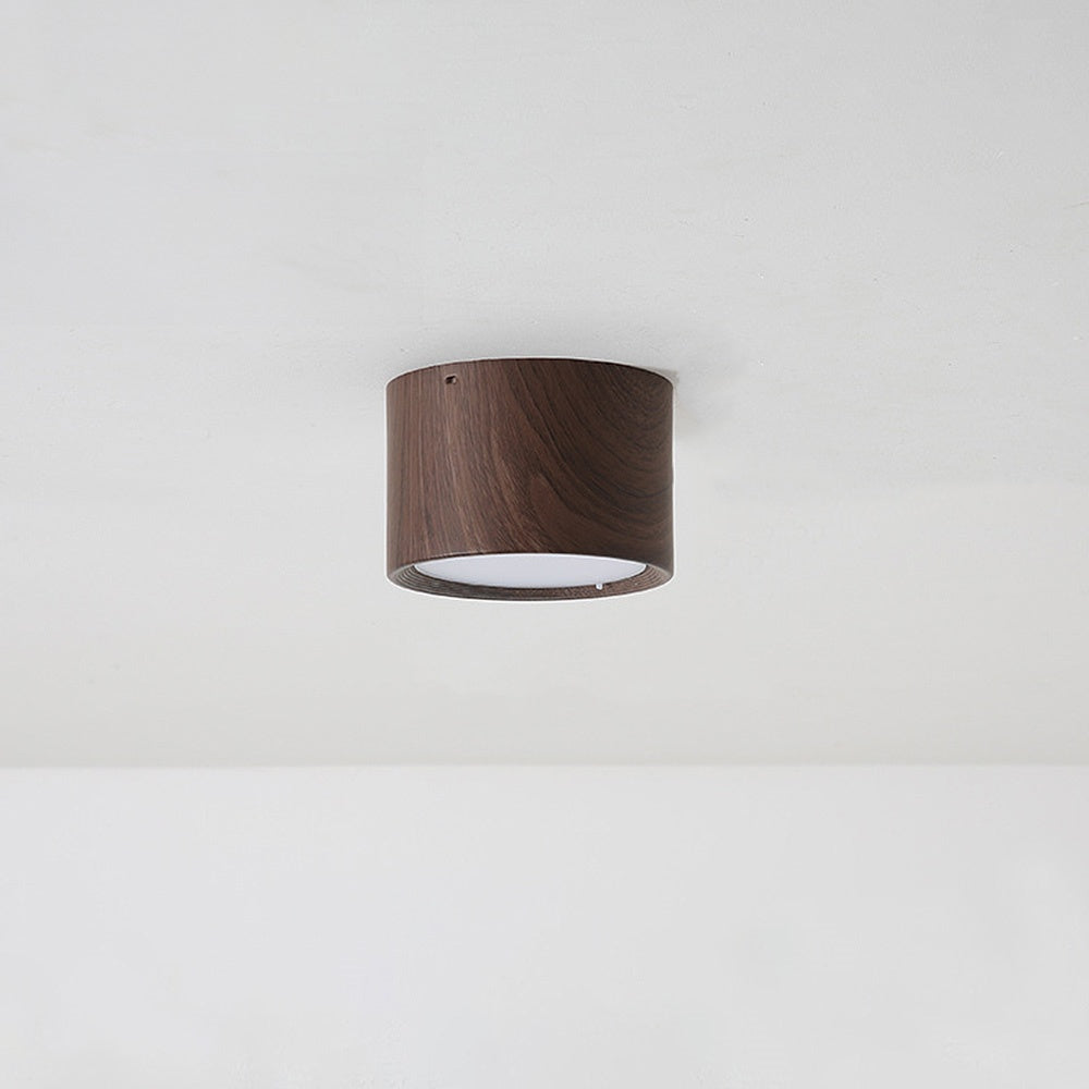 Mini Column LED Ceiling Light for Dining Room and Living Room Brown ∅ 5.5″ x H 3.1″ D14cm*H8cm NaLani