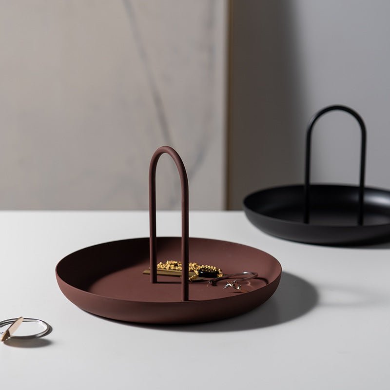 Minimalist Round Decorative Tray for Stylish Home Organization NaLani