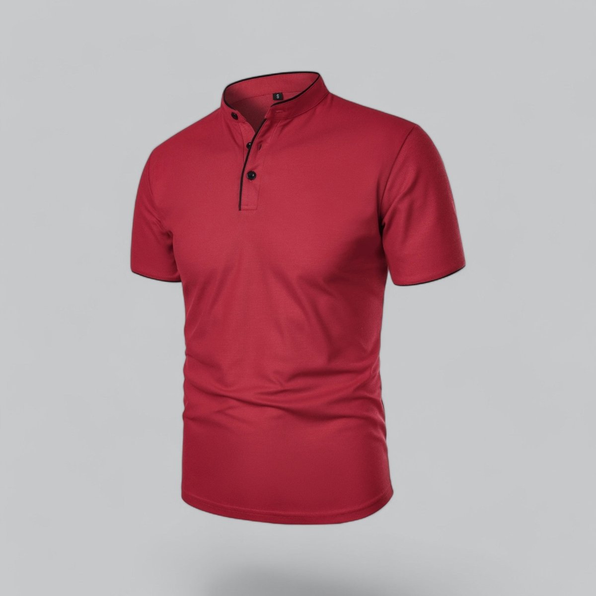Collarless Polo Shirt Mens Timeless Old Money Style - Nalani - UK Fashion Clothing and Decor