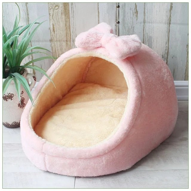 Cozy Small Animal Basket Bed For Pets And Cats Plush Lounge - Nalani - UK Fashion Clothing and Decor