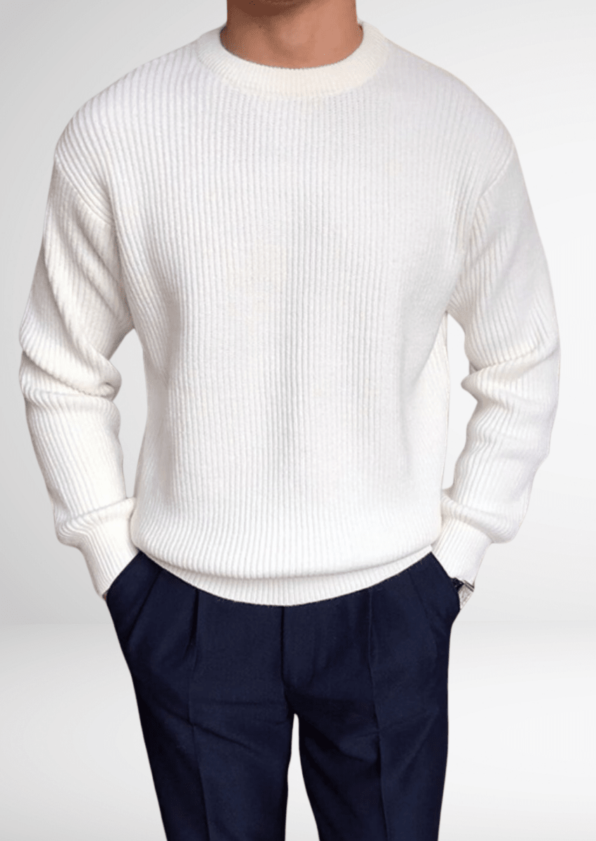 Knitted Crew Neck Jumper All Season Smart Casual Essential - Nalani - UK Fashion Clothing and Decor