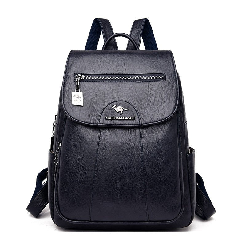 Leather Women Backpack Durable Elegant Daypack For Travel - Nalani - UK Fashion Clothing and Decor