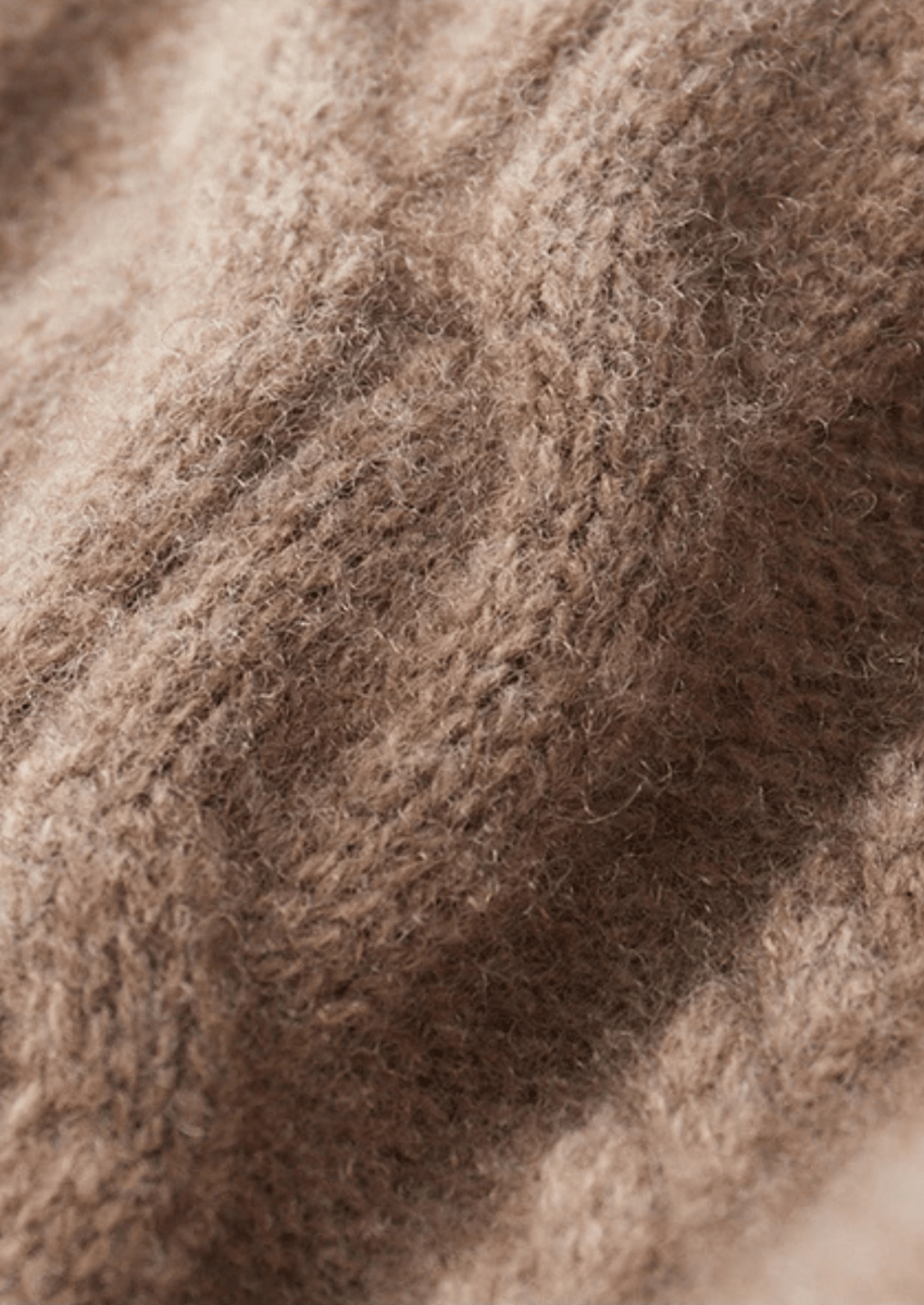 Men's Cable Knit Crew Neck Sweater for Winter Layering - Nalani - UK Fashion Clothing and Decor