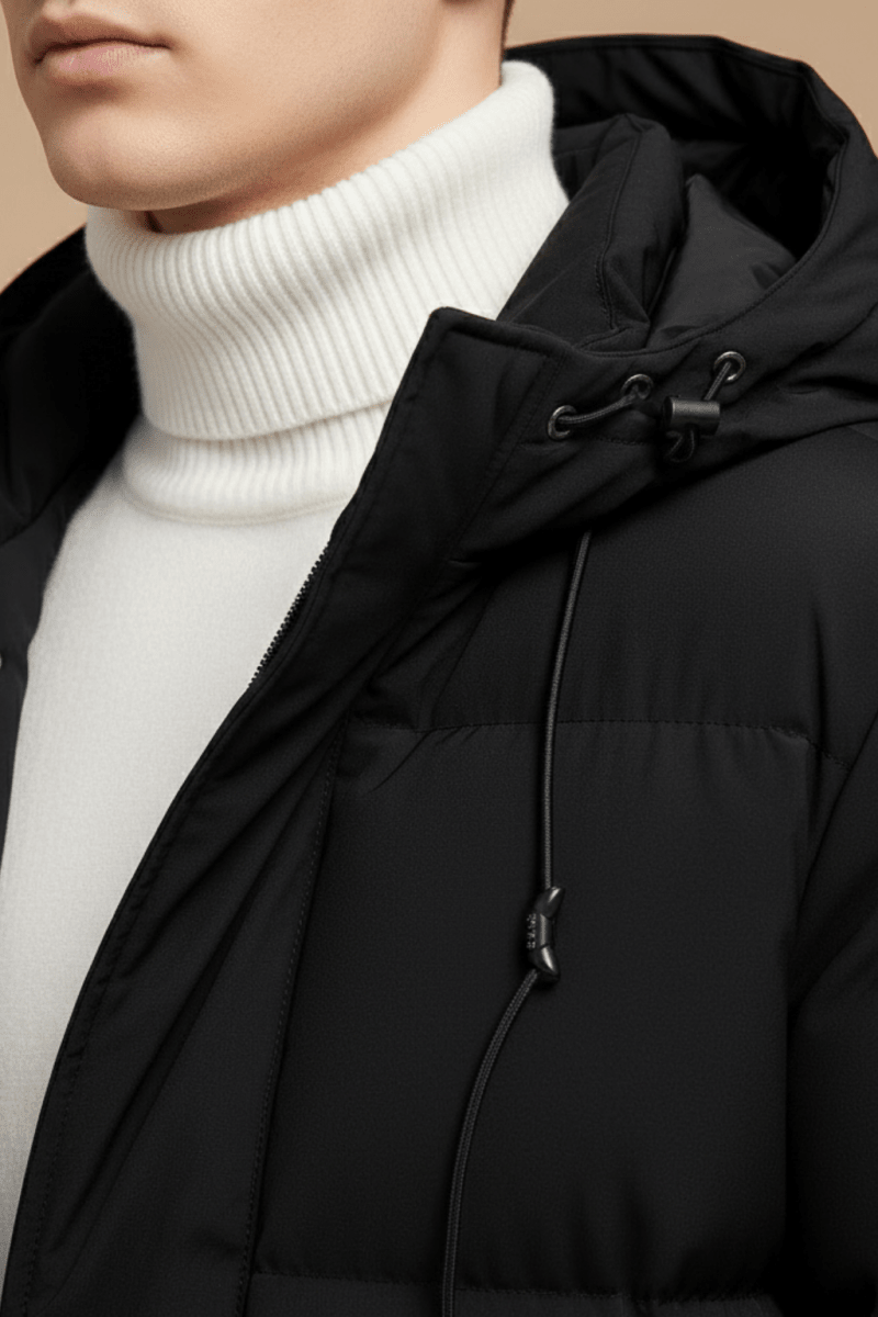 Men's Insulated Parka Jacket Longline Hooded Winter Coat Quilted - Nalani - UK Fashion Clothing and Decor