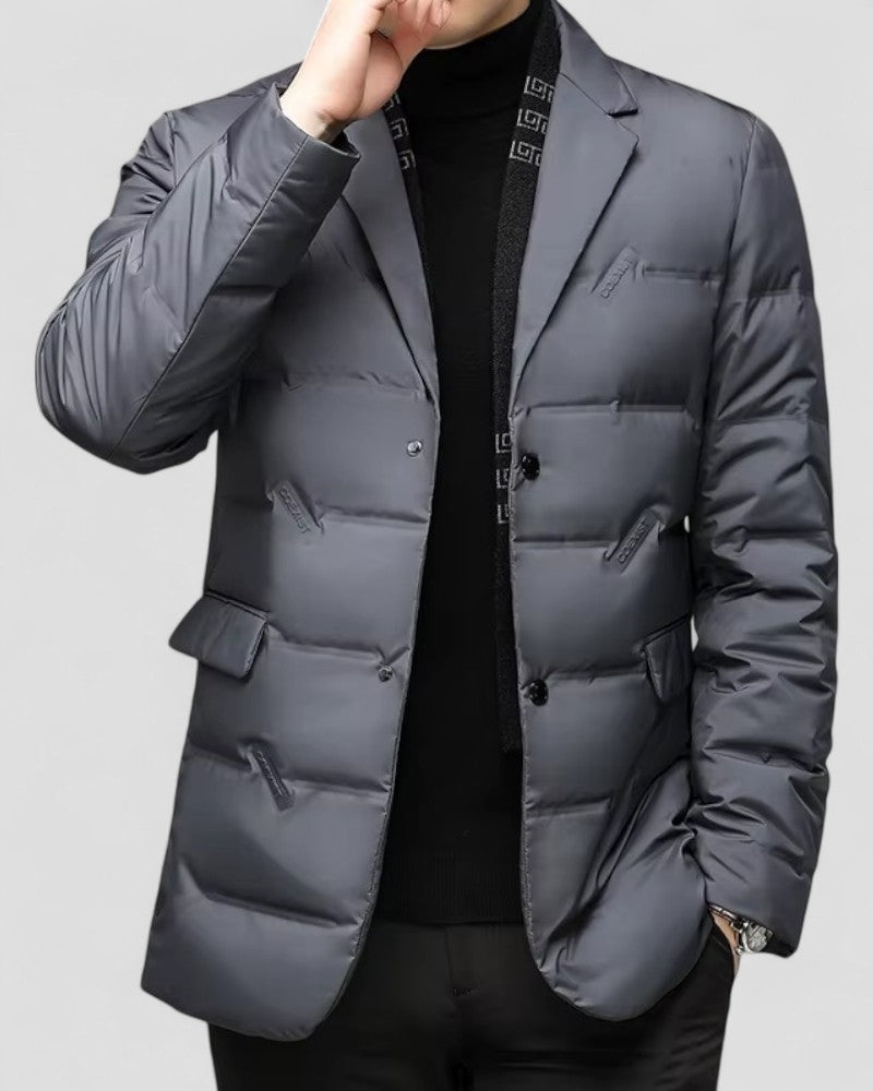 Men's Quilted Padded Jacket For Smart Casual Winter Wear - Nalani - UK Fashion Clothing and Decor