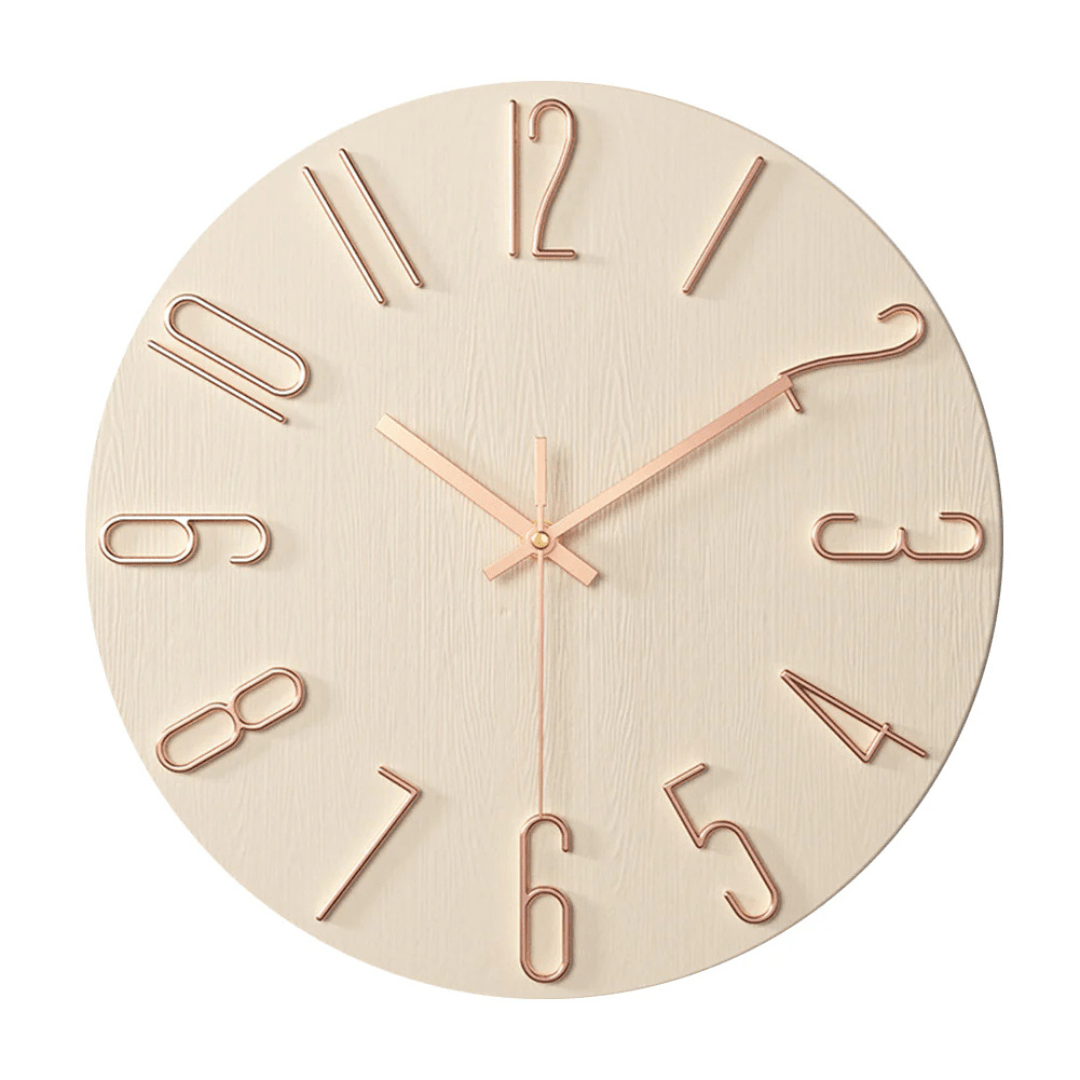 Modern Wall Clock for Living Room Minimalist Design Sleek - Nalani - UK Fashion Clothing and Decor
