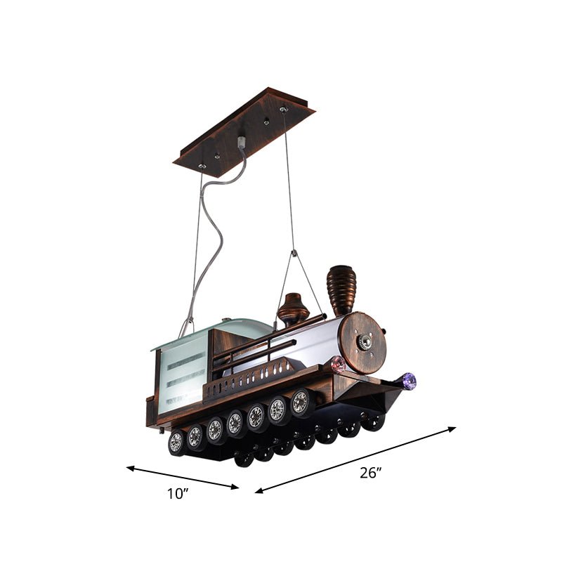 Steam Locomotive Kids Bedroom Chandelier LED Hanging Light - Nalani - UK Fashion Clothing and Decor