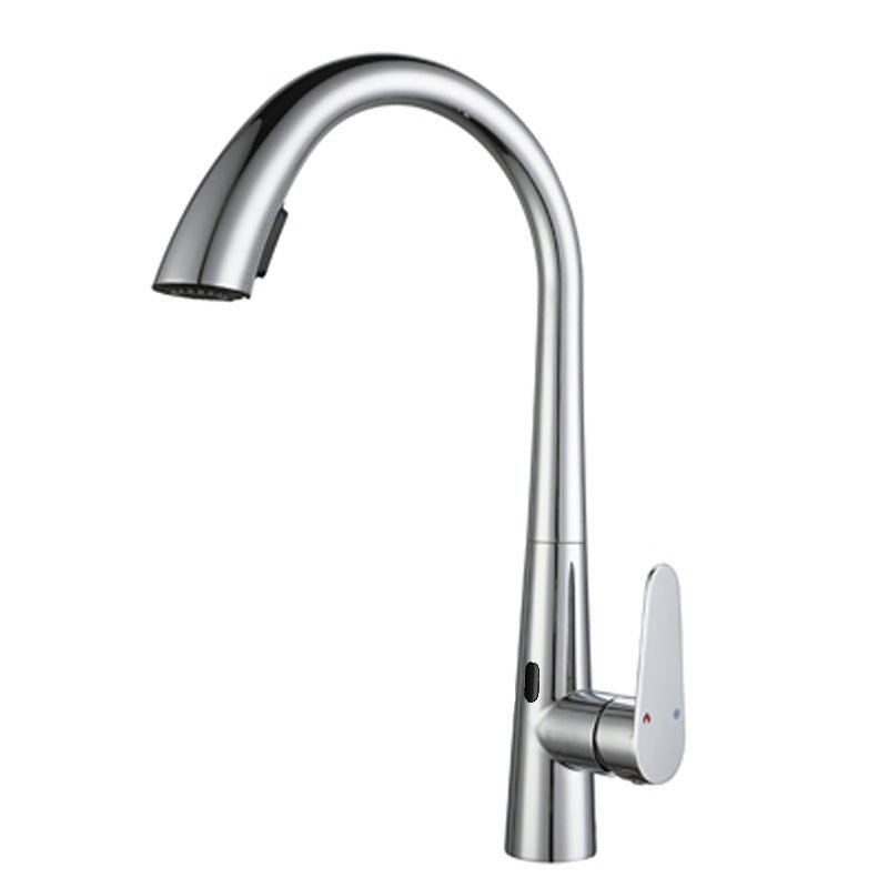Touchless Gooseneck Kitchen Faucet With Pull Down Sprayer - Nalani - UK Fashion Clothing and Decor