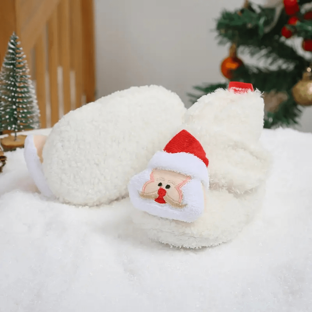 Warm Christmas Santa Slippers for Kids Cozy Holiday - Nalani - UK Fashion Clothing and Decor