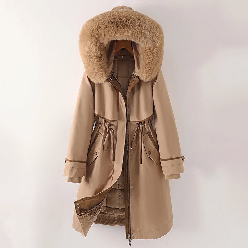Women's cozy lined parka with hood - Nalani - UK Fashion Clothing and Decor