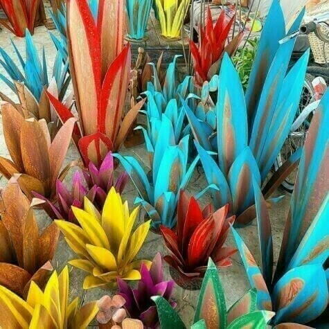 Anti-rust Metal Tequila Agave Plant NALANI