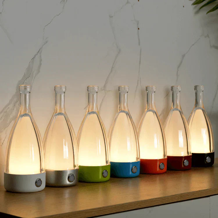 Decorative Rechargeable Wine Bottle Lamp for Relaxing Atmosphere NALANI
