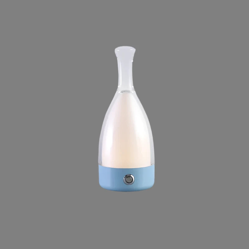 Decorative Rechargeable Wine Bottle Lamp for Relaxing Atmosphere Blue NALANI