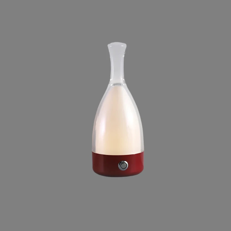 Decorative Rechargeable Wine Bottle Lamp for Relaxing Atmosphere Red NALANI