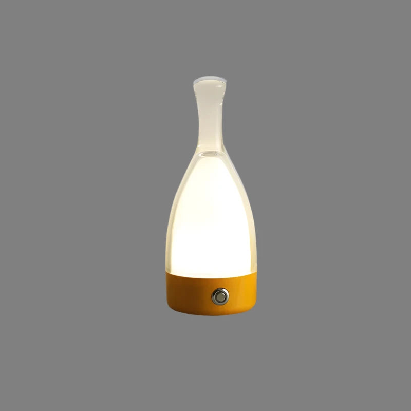 Decorative Rechargeable Wine Bottle Lamp for Relaxing Atmosphere Yellow NALANI
