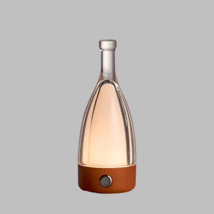 Decorative Rechargeable Wine Bottle Lamp for Relaxing Atmosphere Orange NALANI