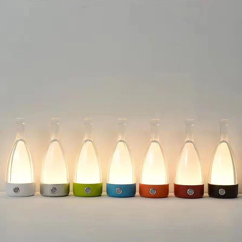 Decorative Rechargeable Wine Bottle Lamp for Relaxing Atmosphere NALANI