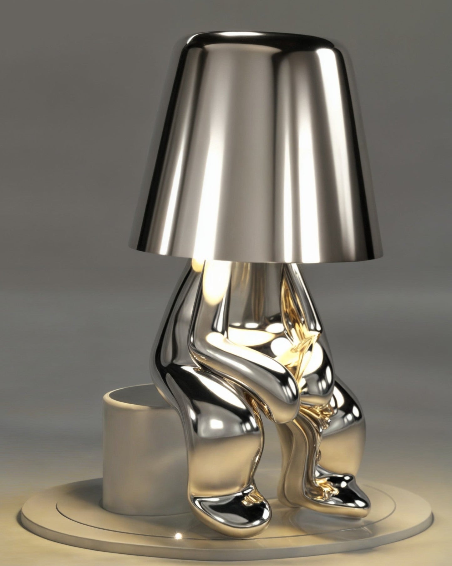 Golden USB rechargeable table lamp with dimmer function 1800mAh NALANI